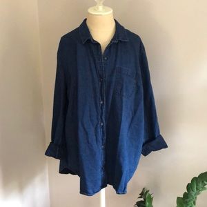 Old Navy Dark Chambray Shirt XXL